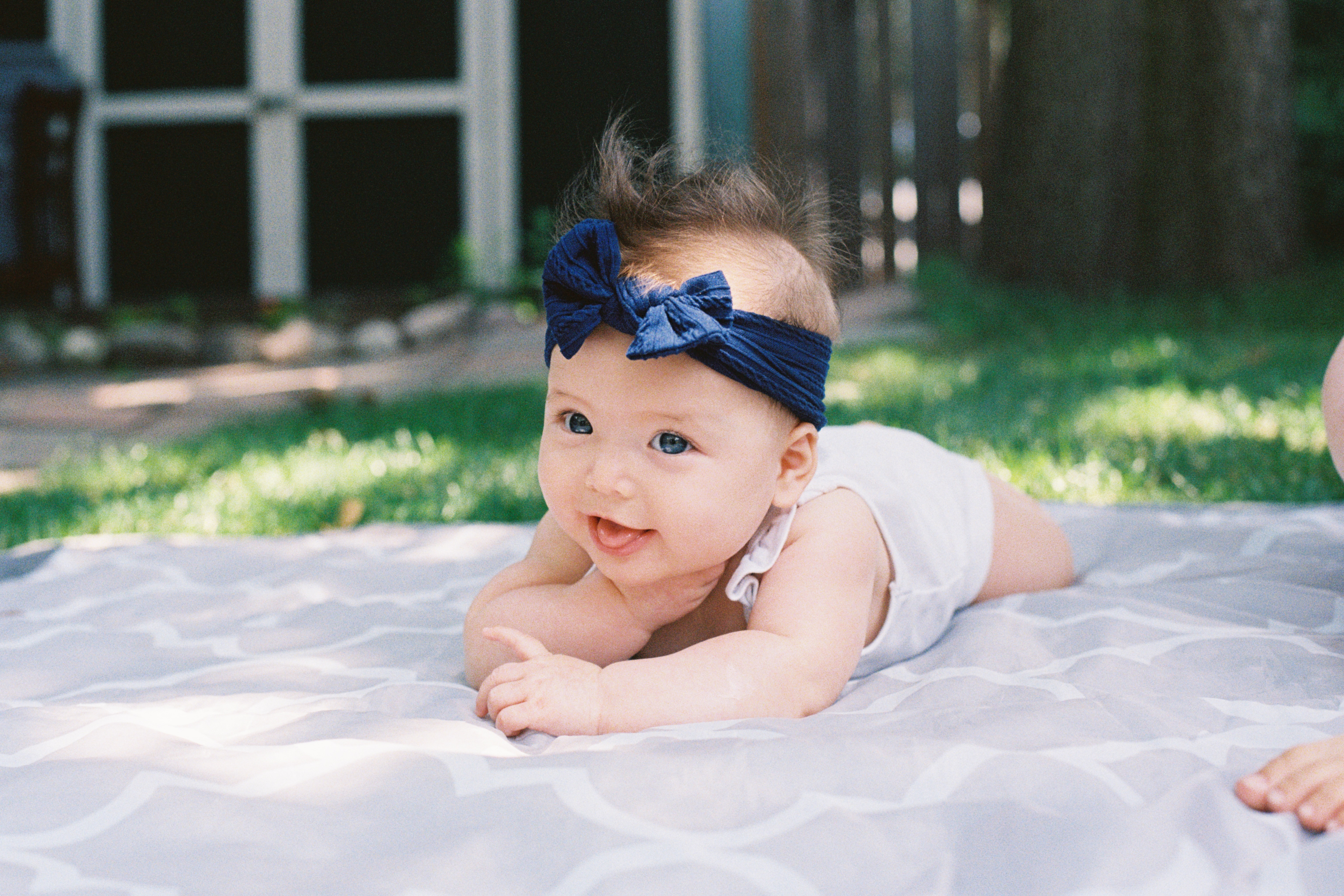 Baby smiling