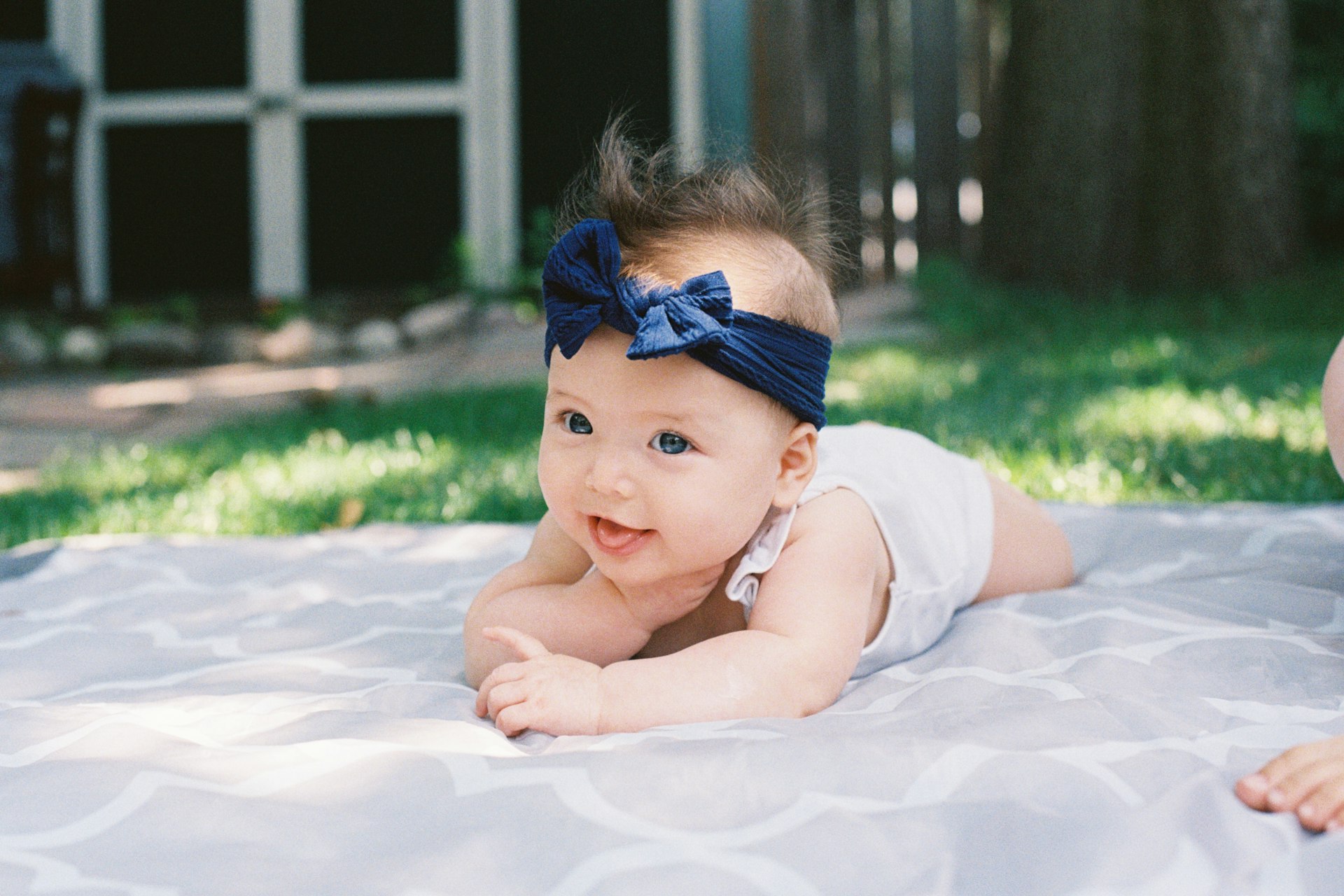 Baby smiling