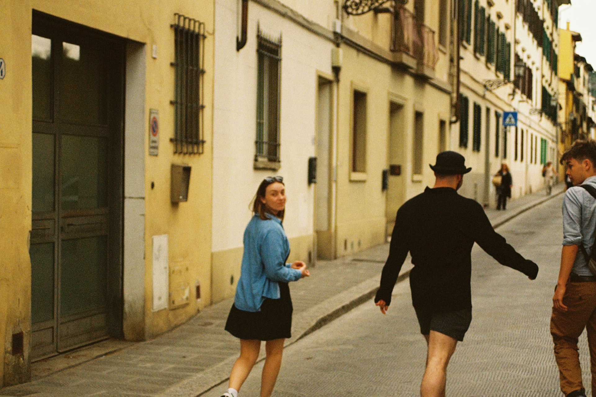 Jesse Clare and Leo walking
