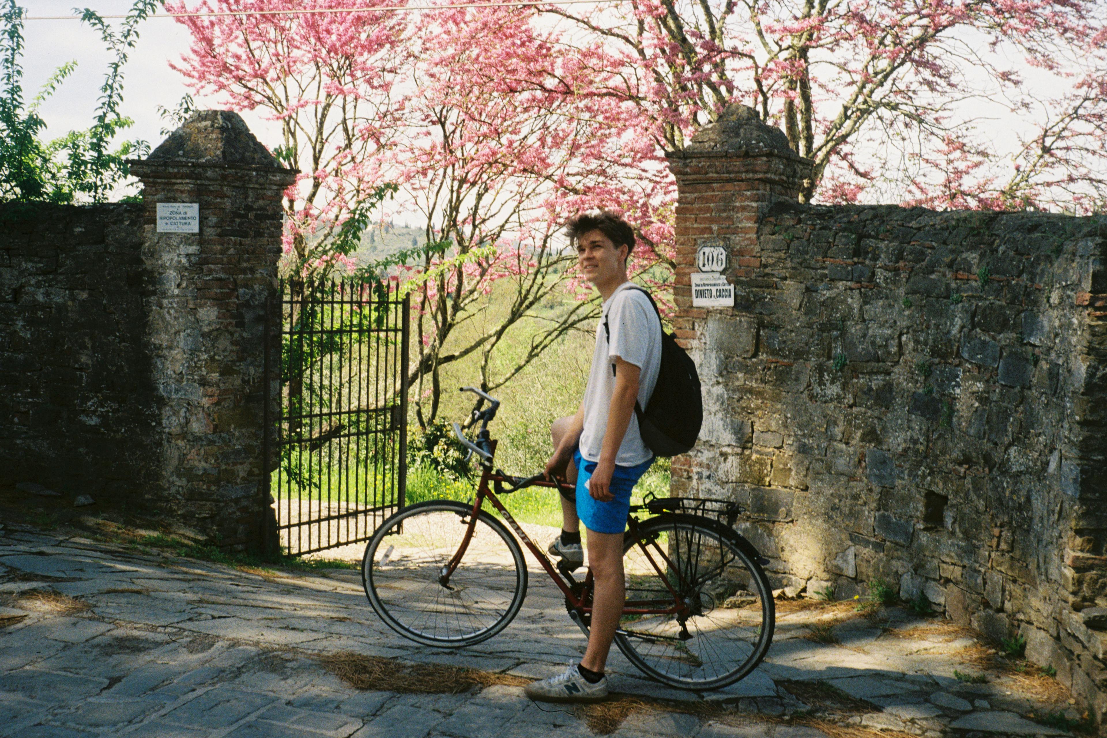 Jesse on a bike