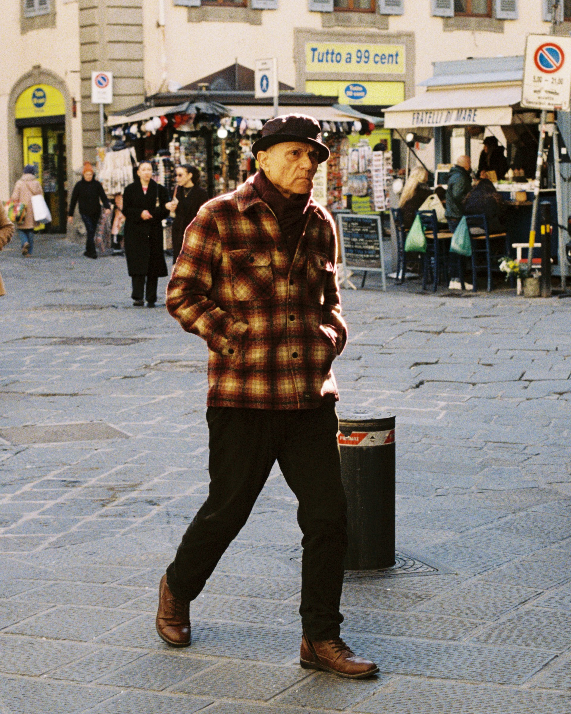 A man walking