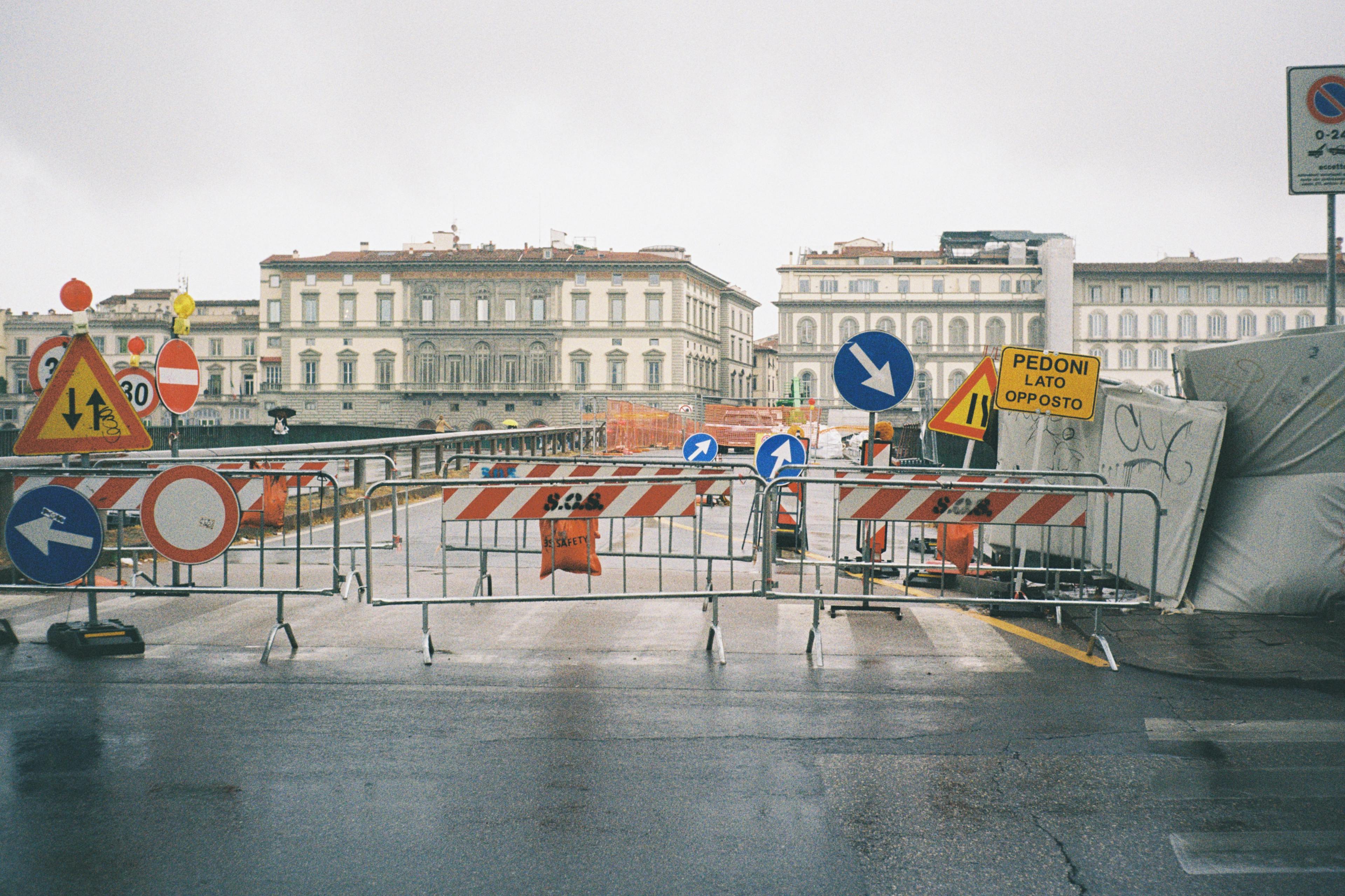 A bridge under construction