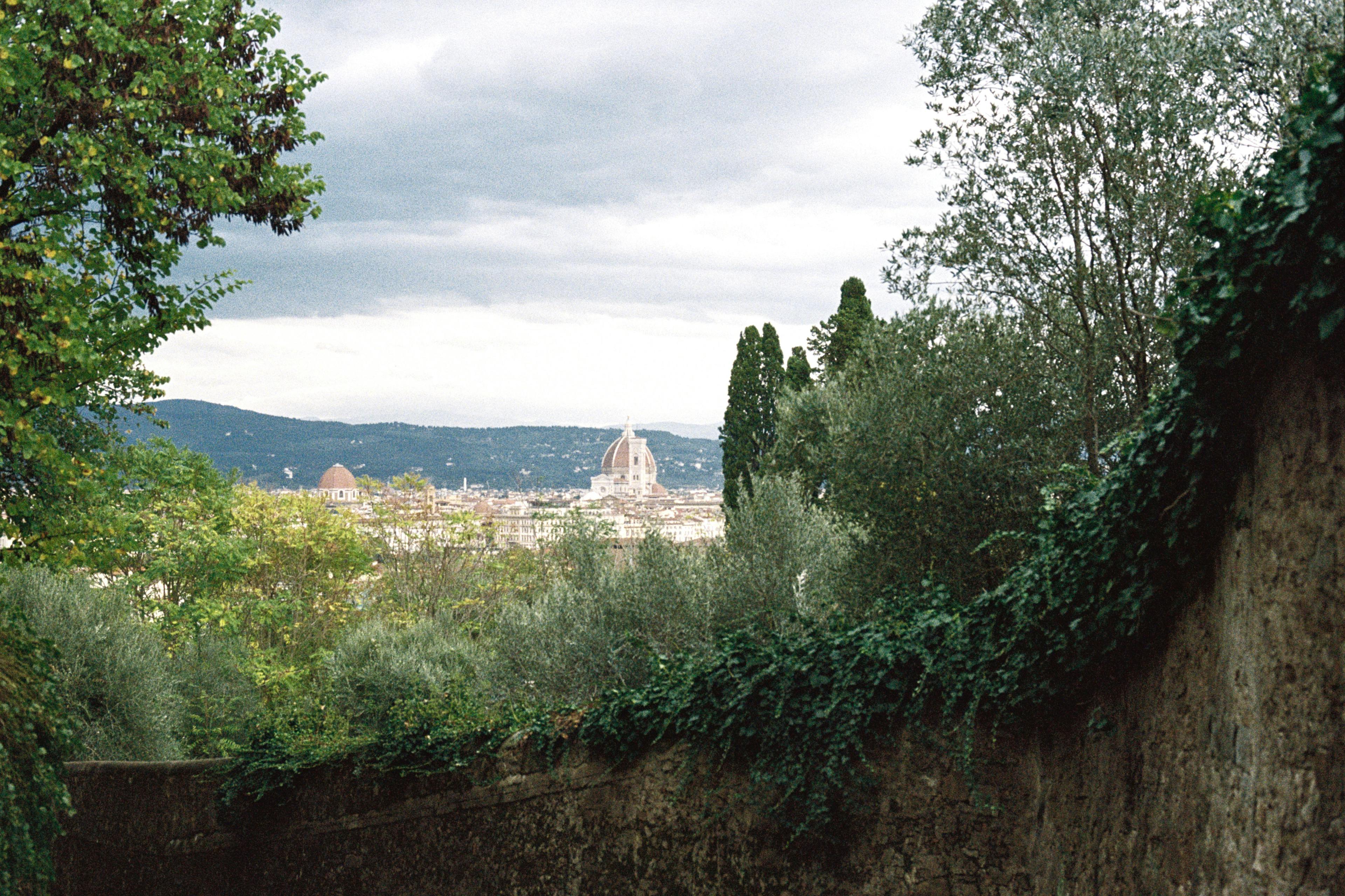 The Florence Cathedral seen from far away