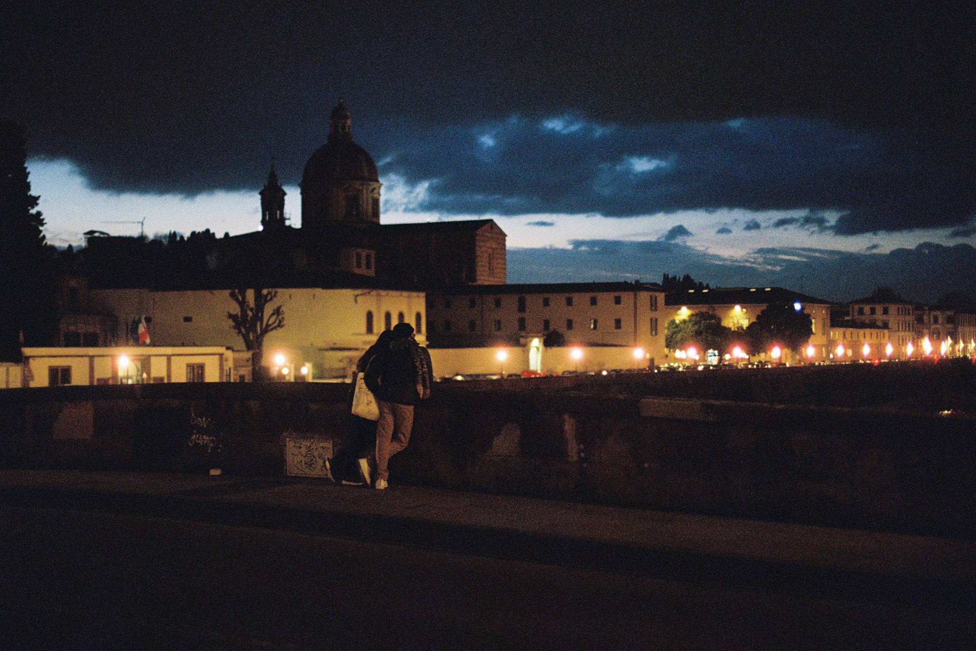 The River Arno at night