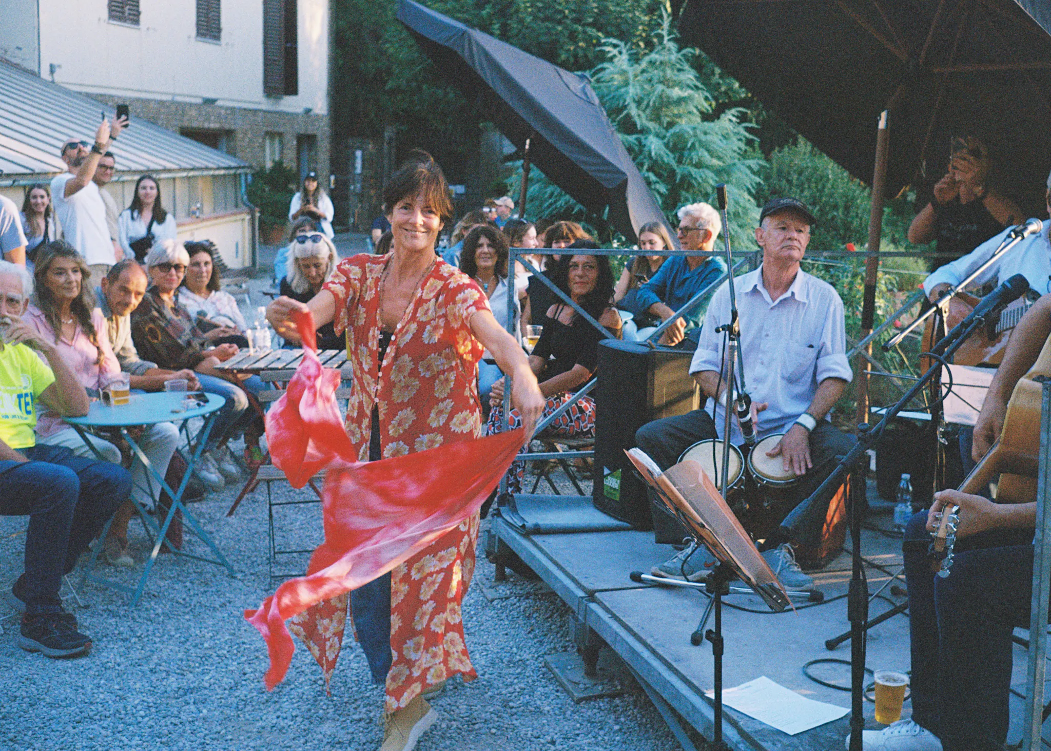 A woman dancing