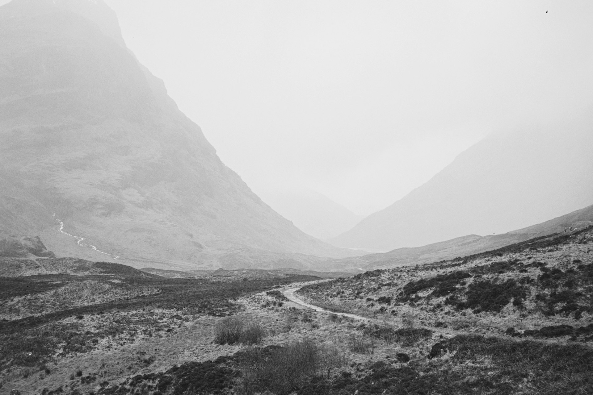 A path winds through Glencoe