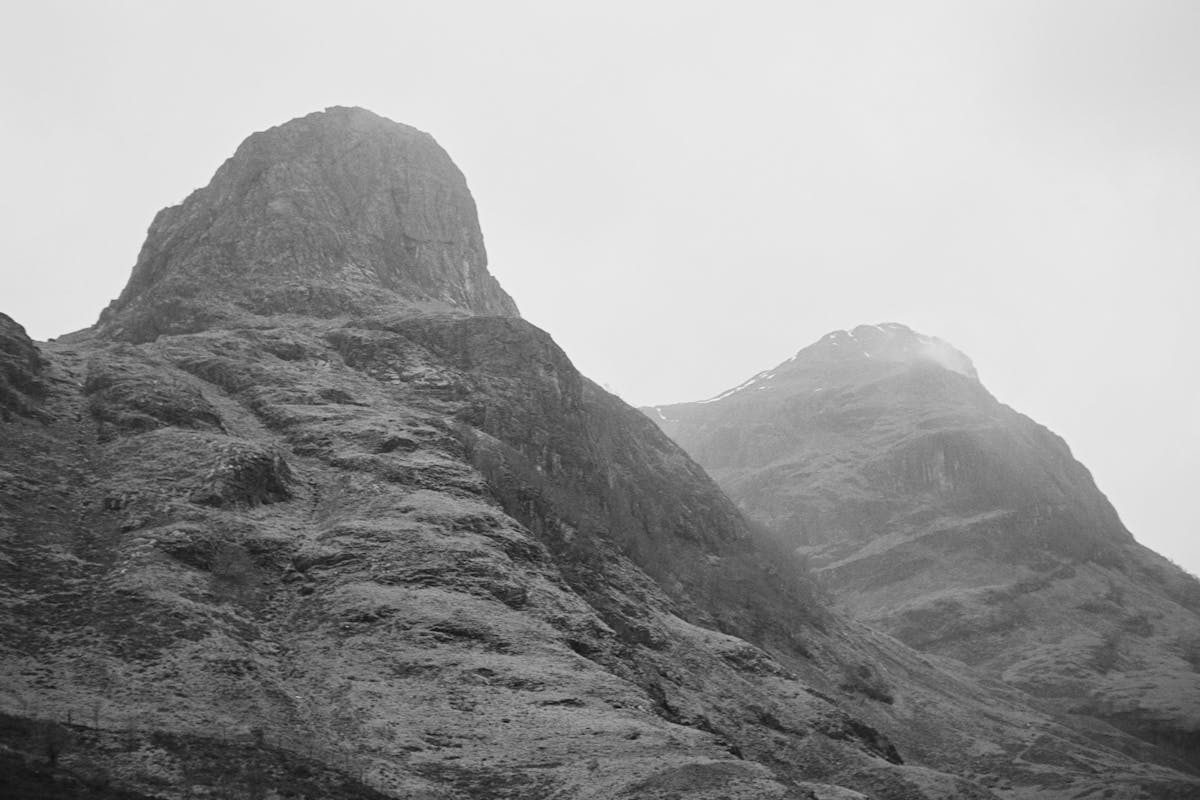 Two of the mountain peak of Glencoe