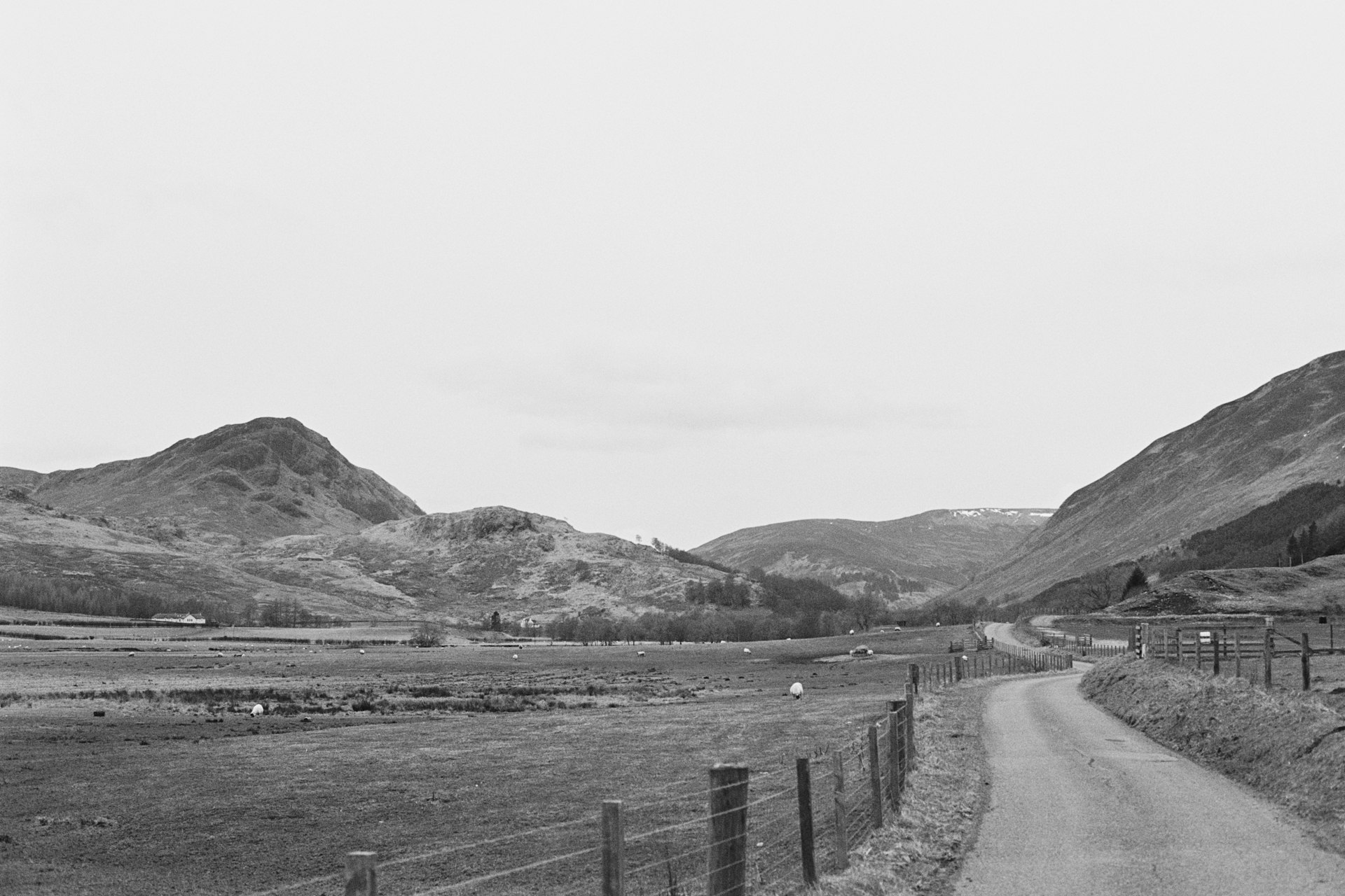 The view down Glen Lyon