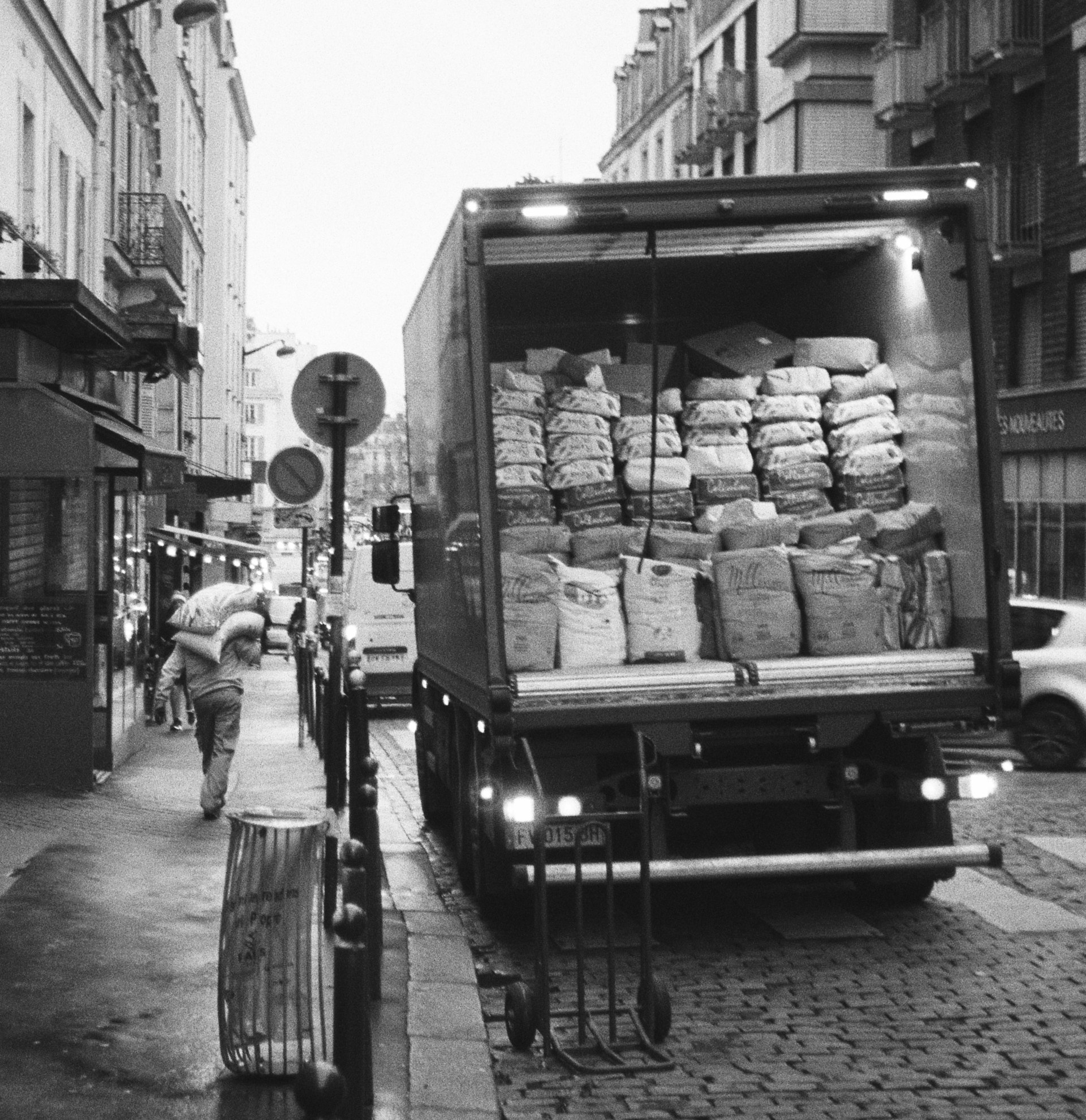 A man delivering flour