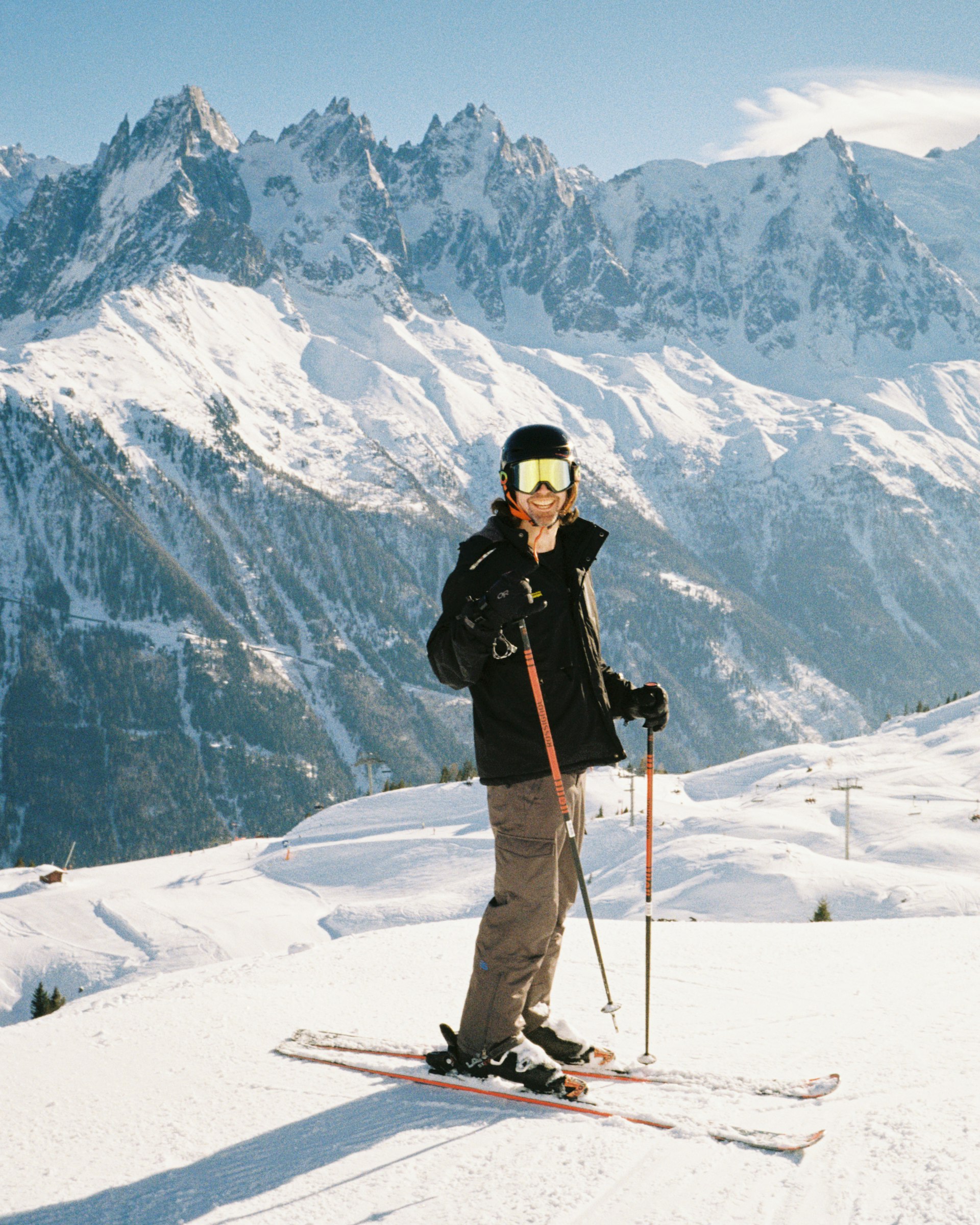 Levi skiing